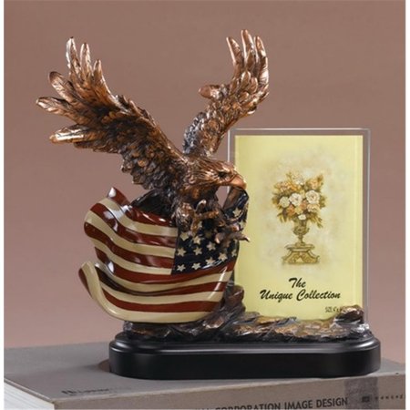 MARIAN IMPORTS Marian Imports F51149 Eagle With Flag Picture Frame-Flag Picture Frame - 10 x 5.5 x 10 in. 51149